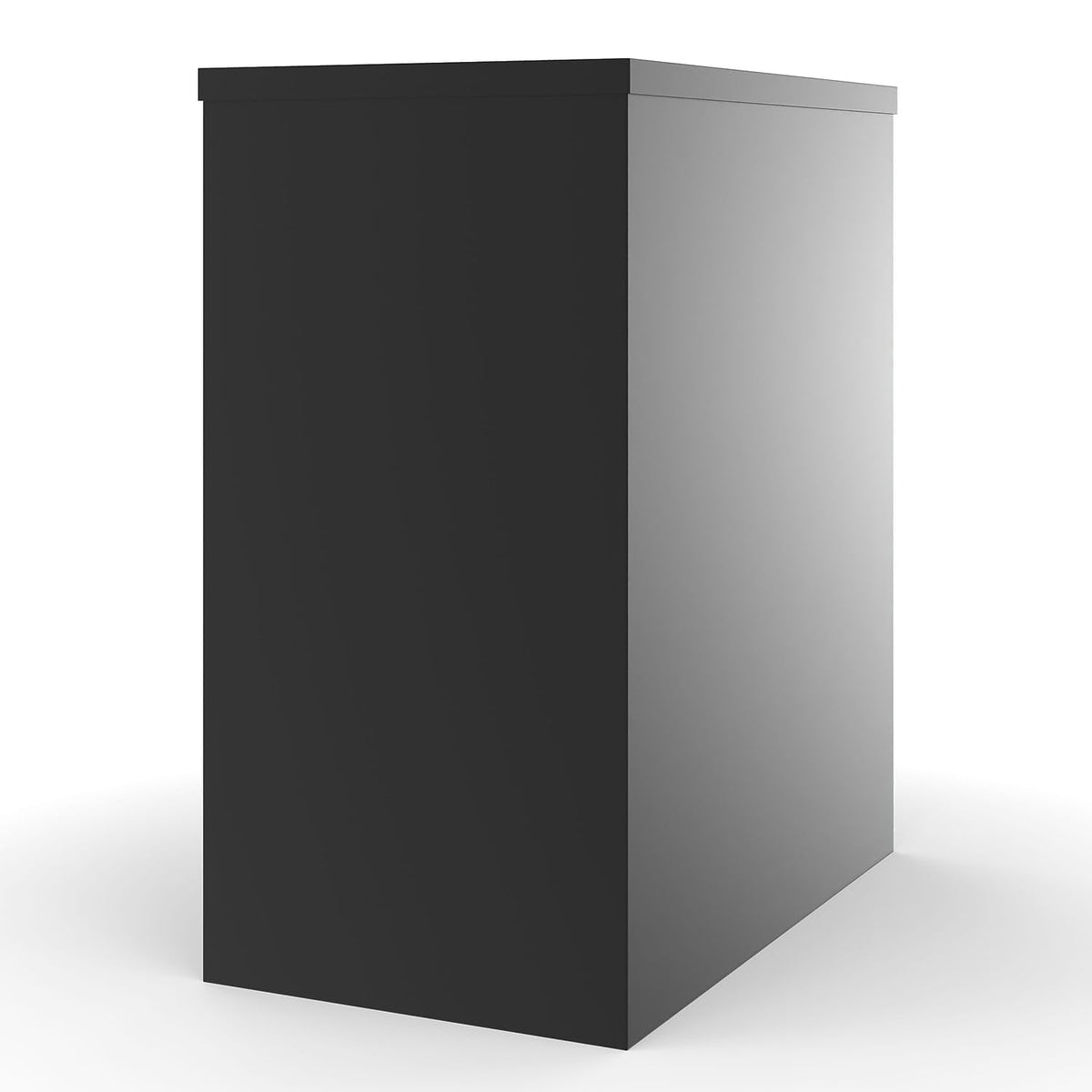 Black 2 Drawer Letter Size Lockable File Cabinet O4621