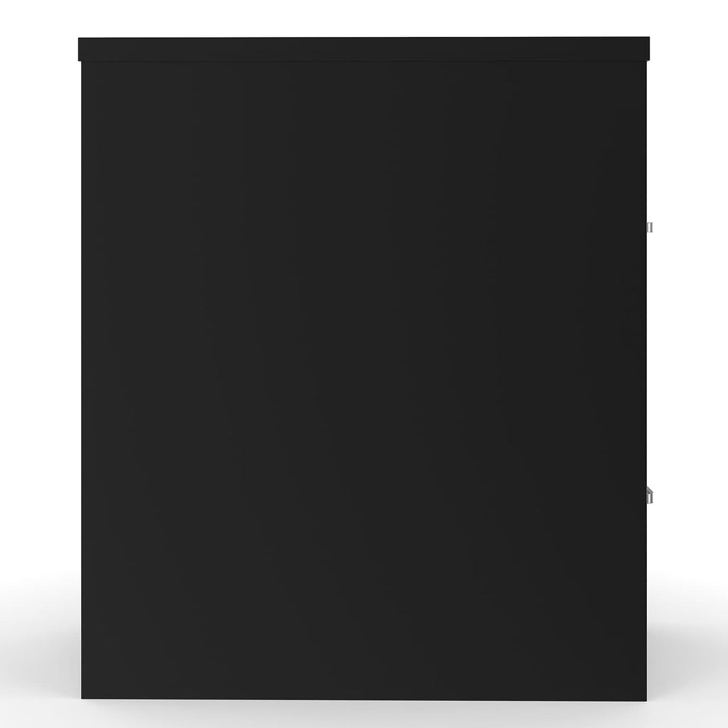 Black 2 Drawer Letter Size Lockable File Cabinet O4621