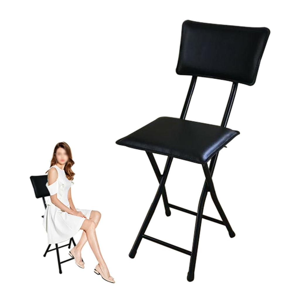 Square Foldable Counter Height Stool with Backrest S7872