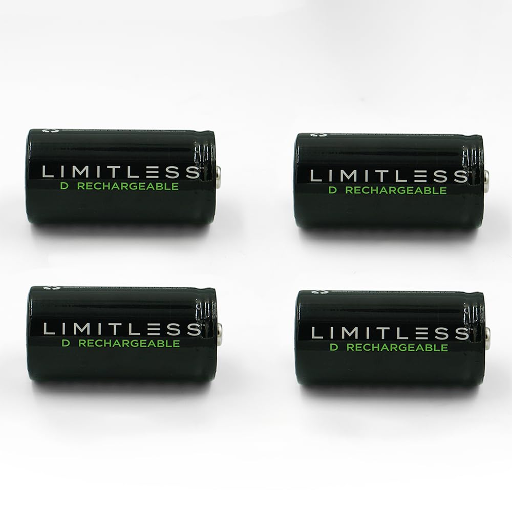 Rechargeable D Batteries 4-Pack W1724