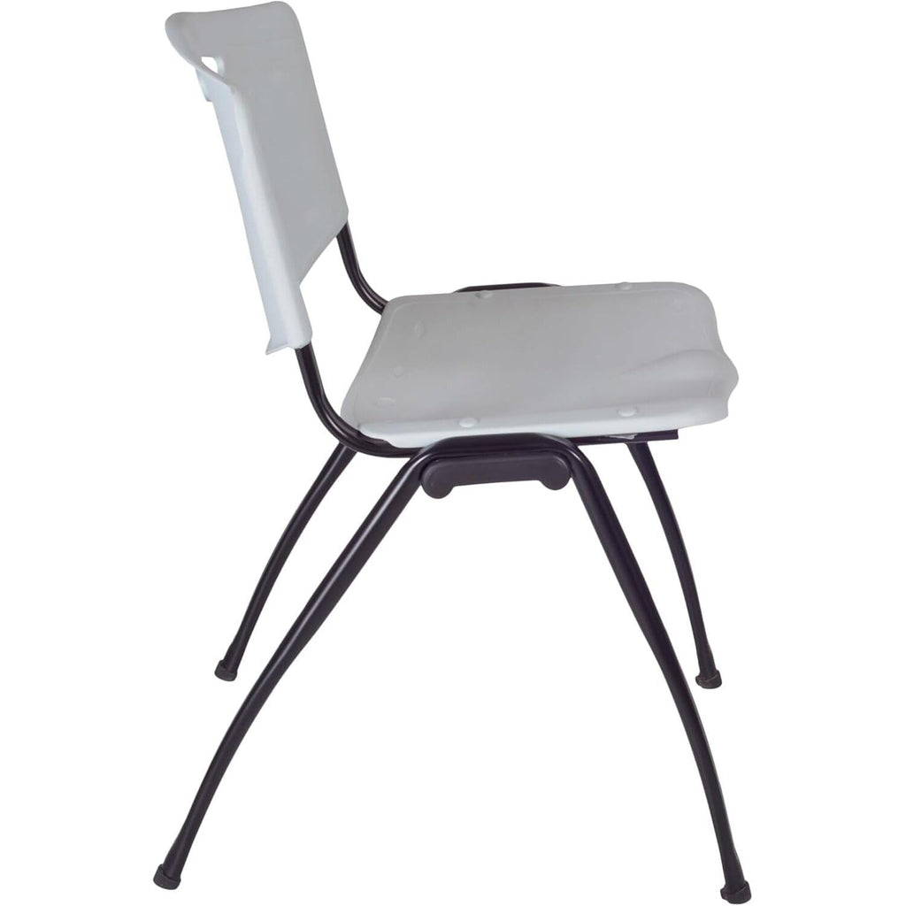 Round Breakroom Table Set with 4 Chairs Grey U5462