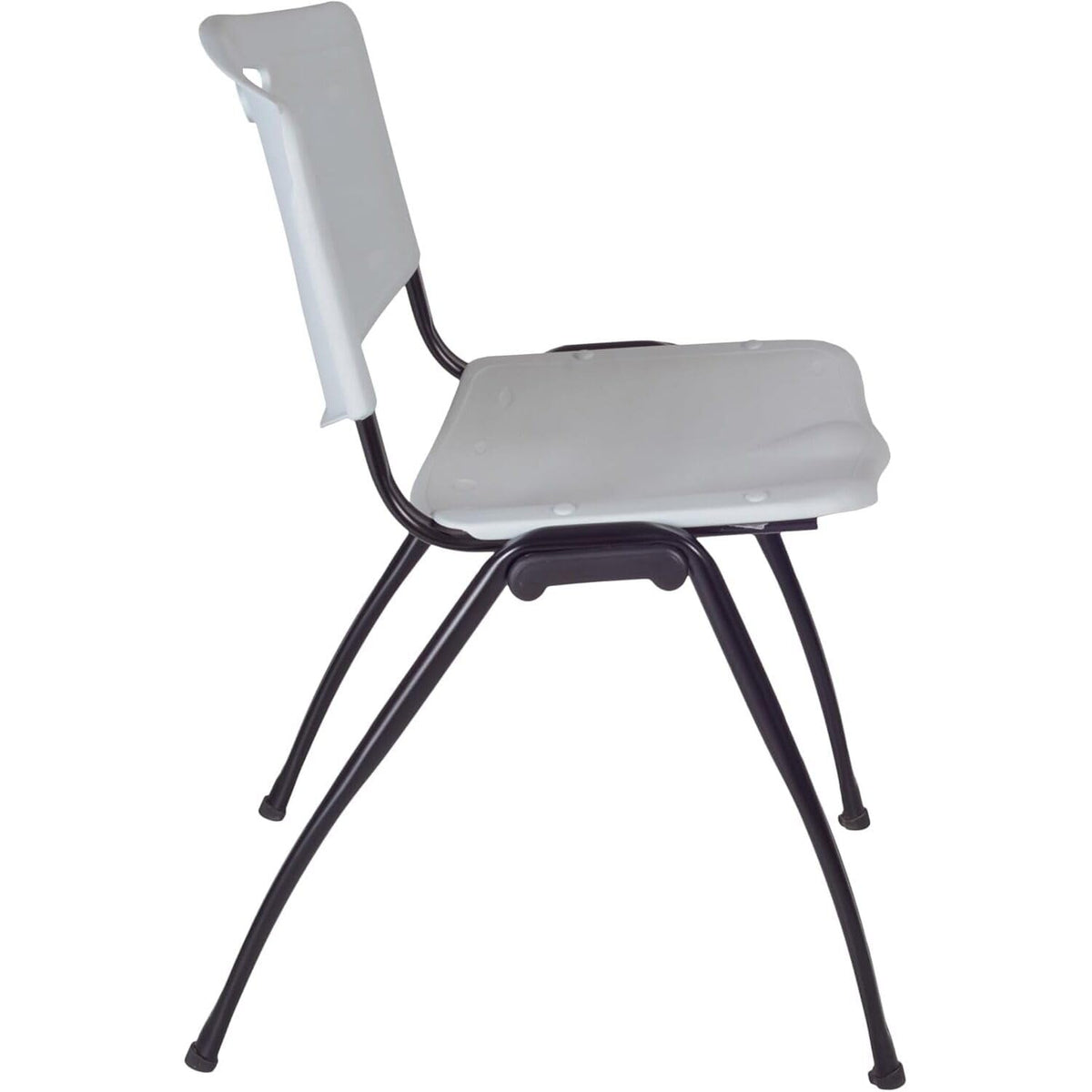 Round Breakroom Table Set with 4 Chairs Grey U5462