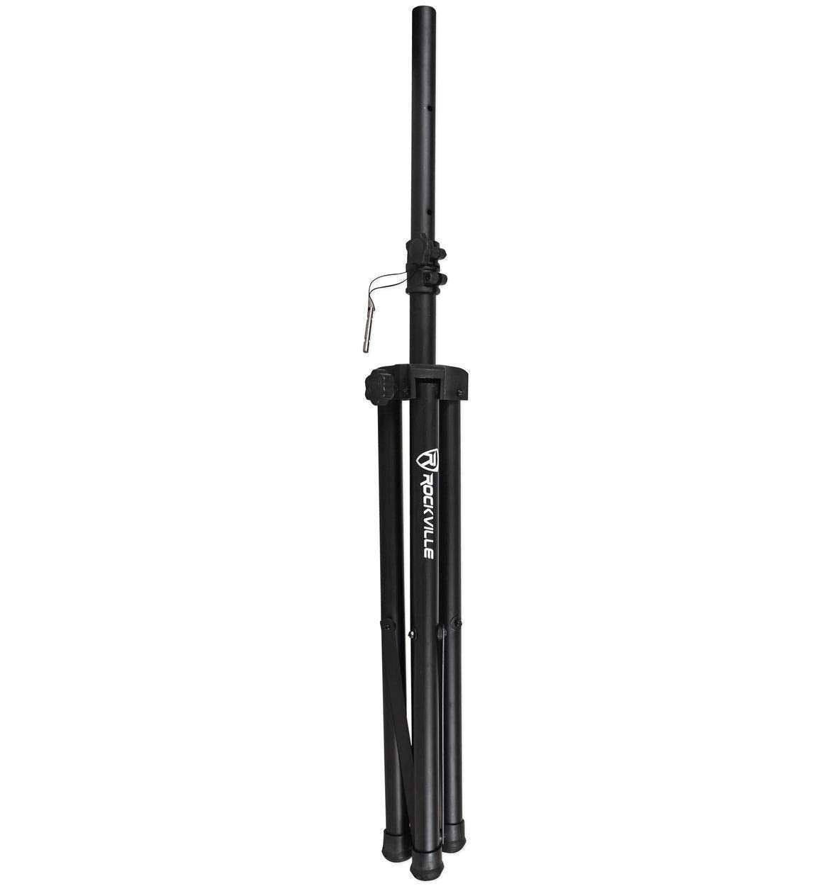 Black Tripod Speaker Stands Pair with Carrying Case C77821
