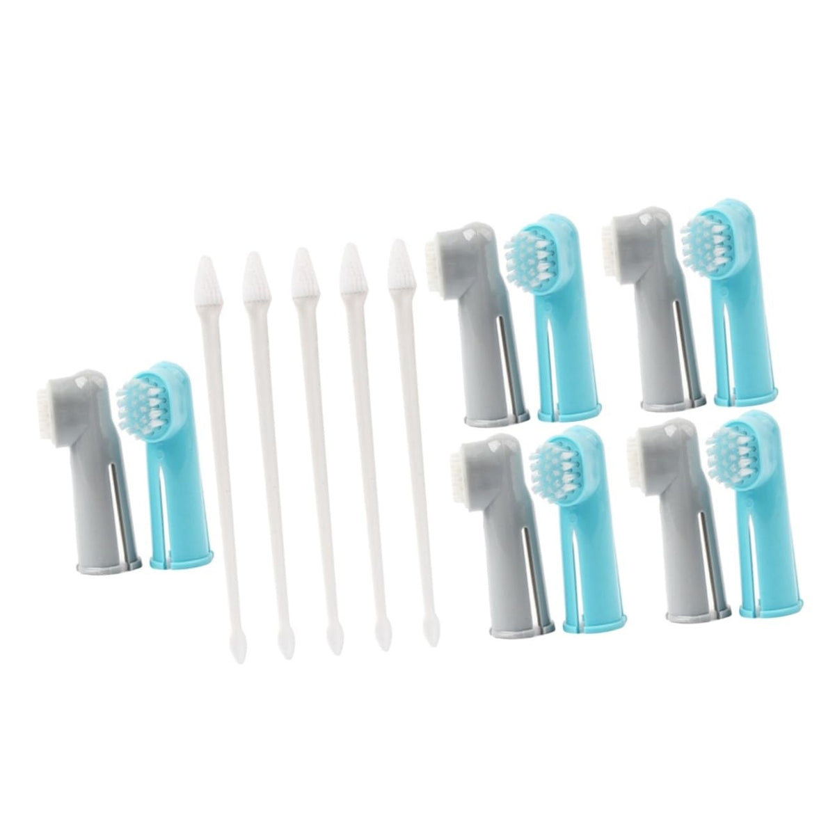 15 Pc Dual-Headed and Finger Pet Toothbrushes H641162