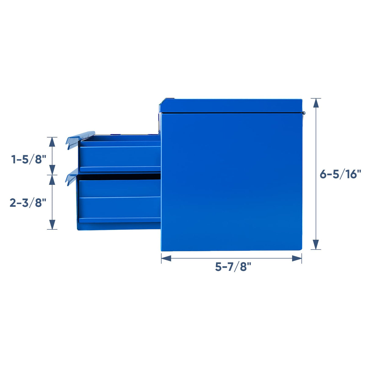 Pink 2 Drawer Metal Mini Tool Box Y957299
