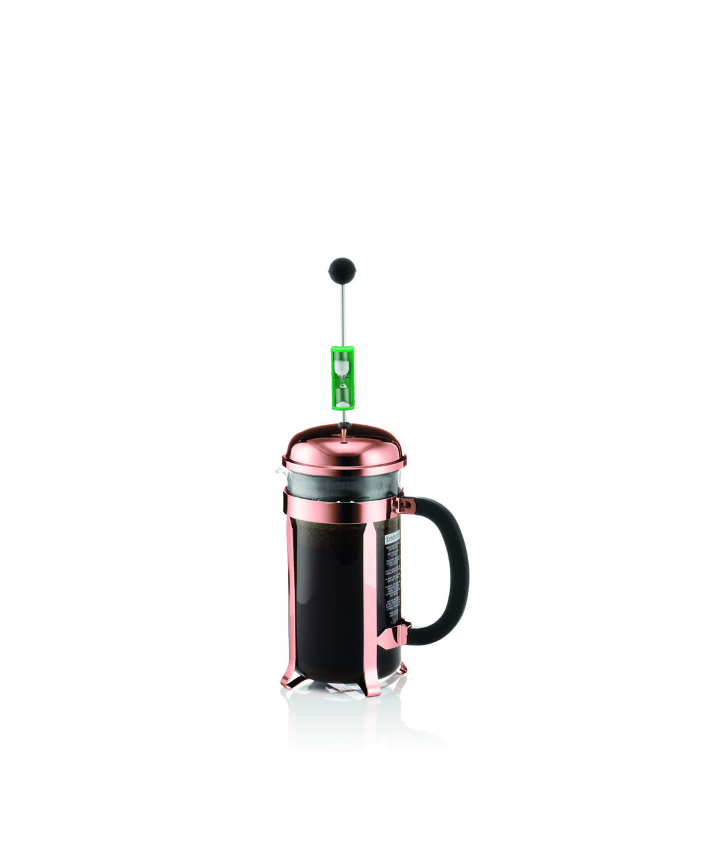 8 Cup French Press Coffee Maker and 2 Piece Glass Set G605901