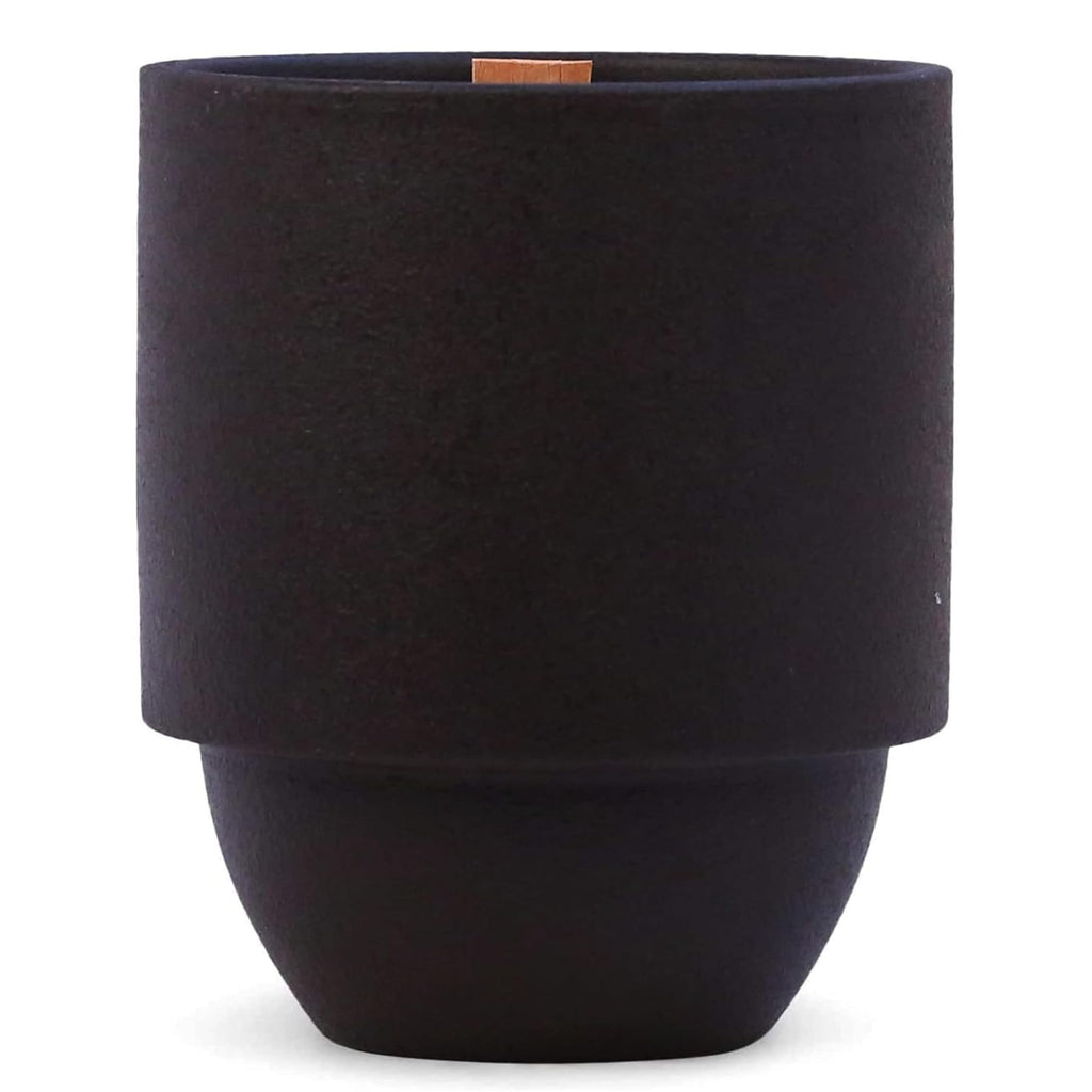 Scented Soy Candle in Reusable Ceramic Jar with Wood Wick, 11 oz V523