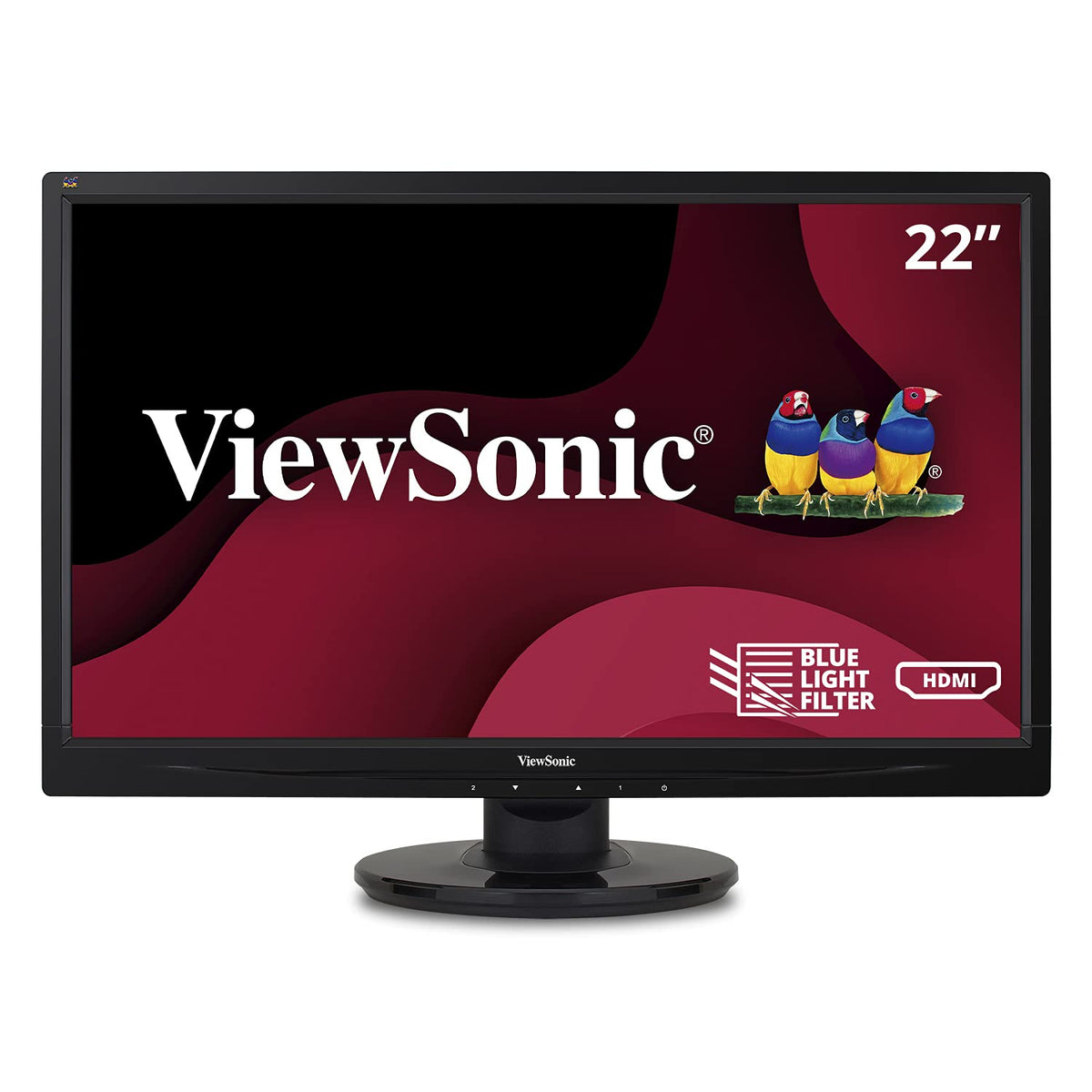 22 Inch Full HD 1080p LED Monitor with HDMI and VGA Inputs, Black Y2640