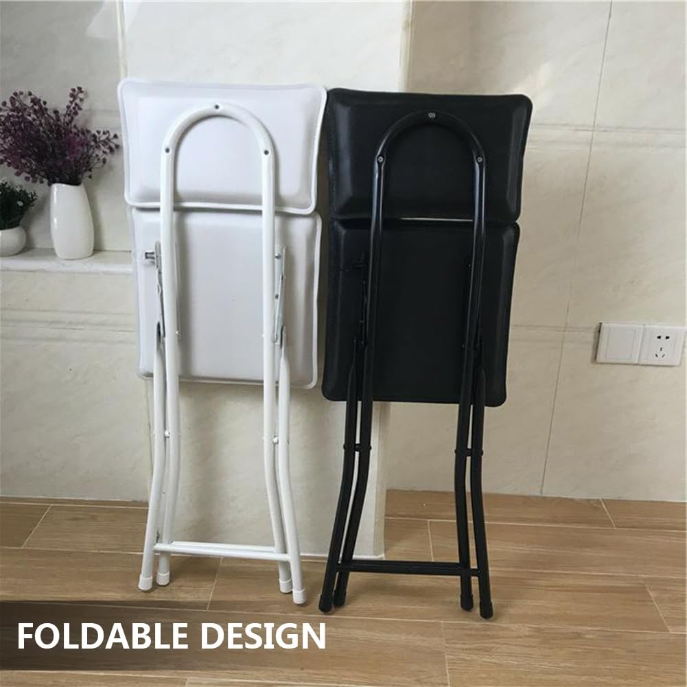 Square Foldable Counter Height Stool with Backrest S7872
