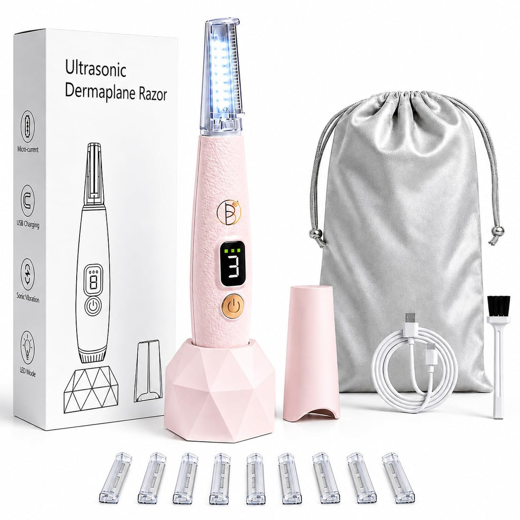 Rechargeable Sonic Dermaplane Razor with 10 Refills K766157