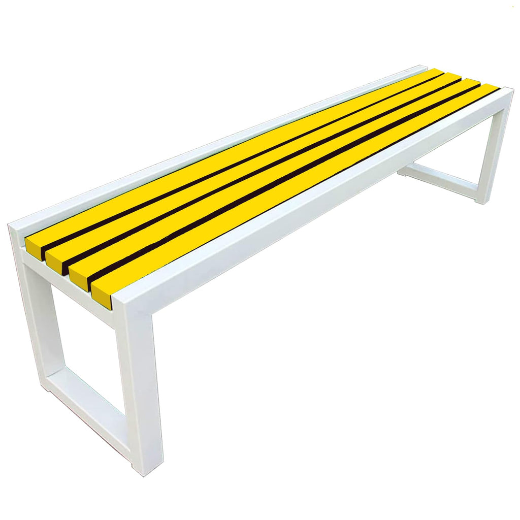 Weatherproof Metal Garden Bench 150 × 40 × 45 cm Q105