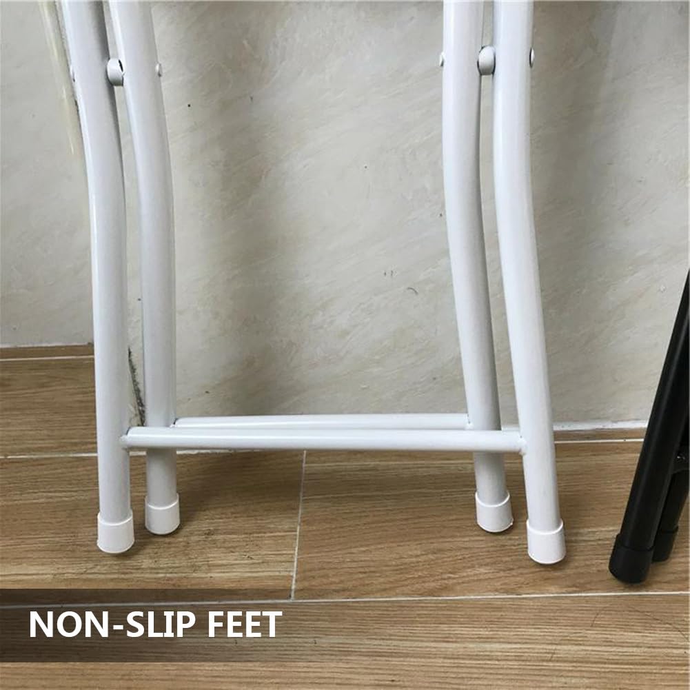 Square Foldable Counter Height Stool with Backrest S7872