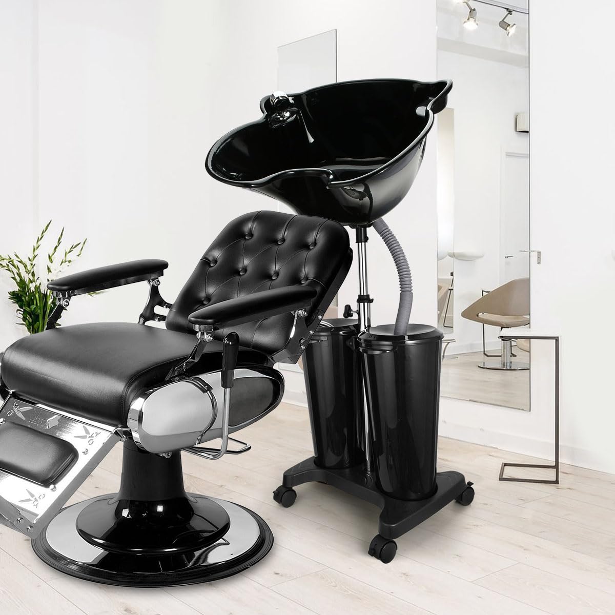 Portable Shampoo Bowl with Electric Pump W933951