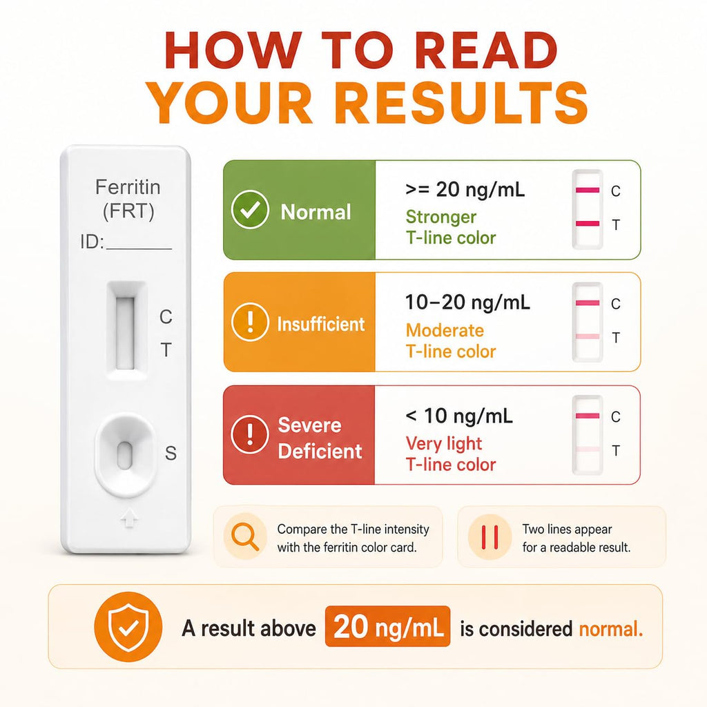 Iron Deficiency at Home Test Kit 2-Pack E175