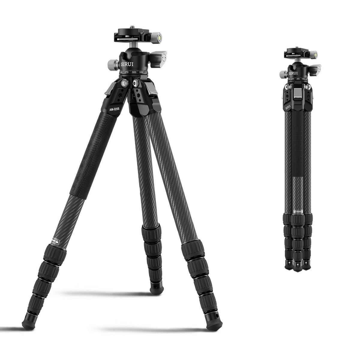 Carbon Fiber Travel Tripod with Quick Release Plate O68073