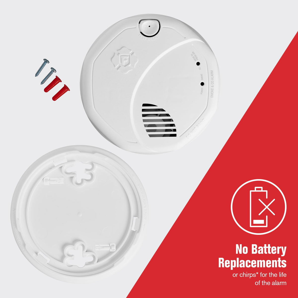 10-Year Battery Combination Smoke & Carbon Monoxide Alarm P486301
