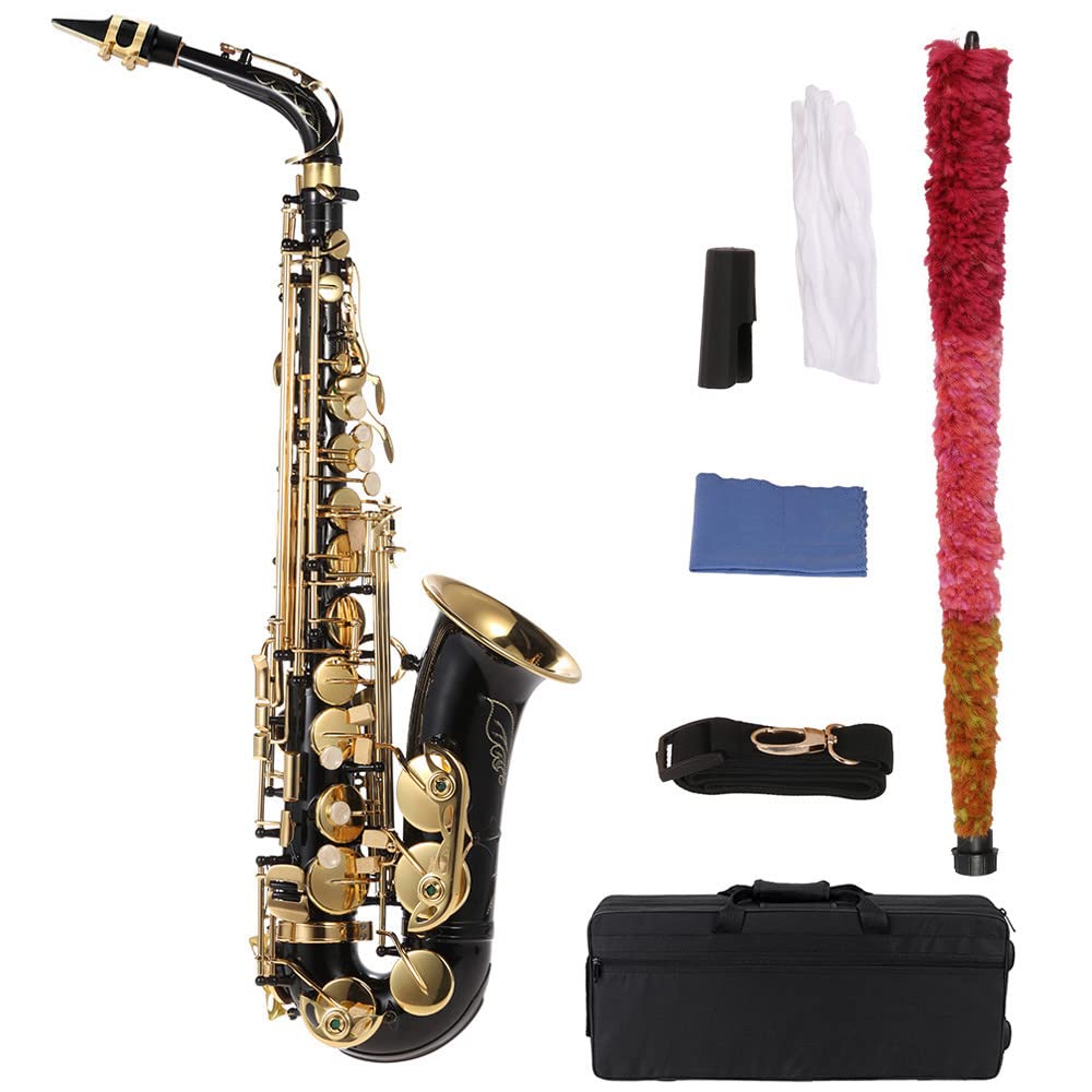 Eb Alto Saxophone Brass Gold Lacquer with Case F809