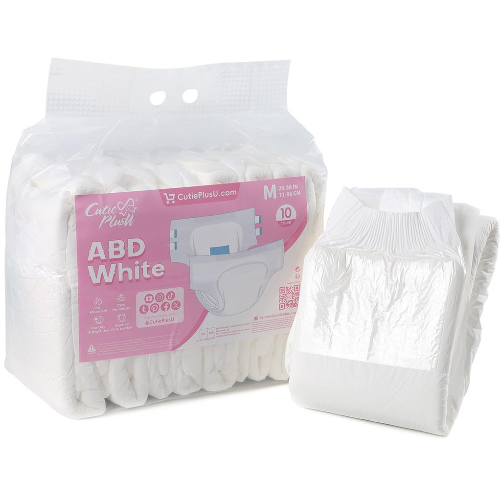 Diaper 10 Pieces Protective Underwear White 28"-38" J6327