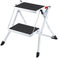 2-Step 330lbs Capacity Folding Steel Step Stool O613937