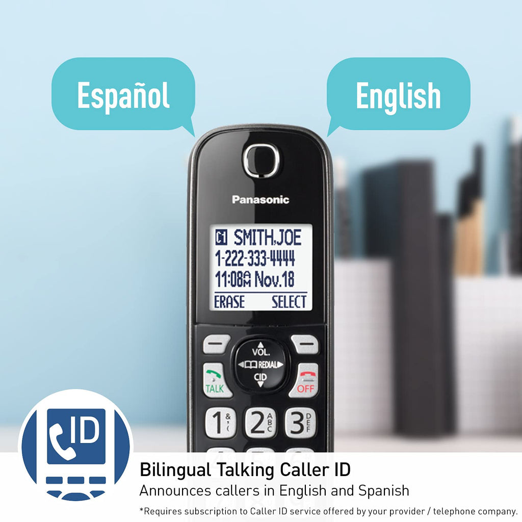 Expandable Cordless Phone System with Answering Machine, 3 Handsets A551869