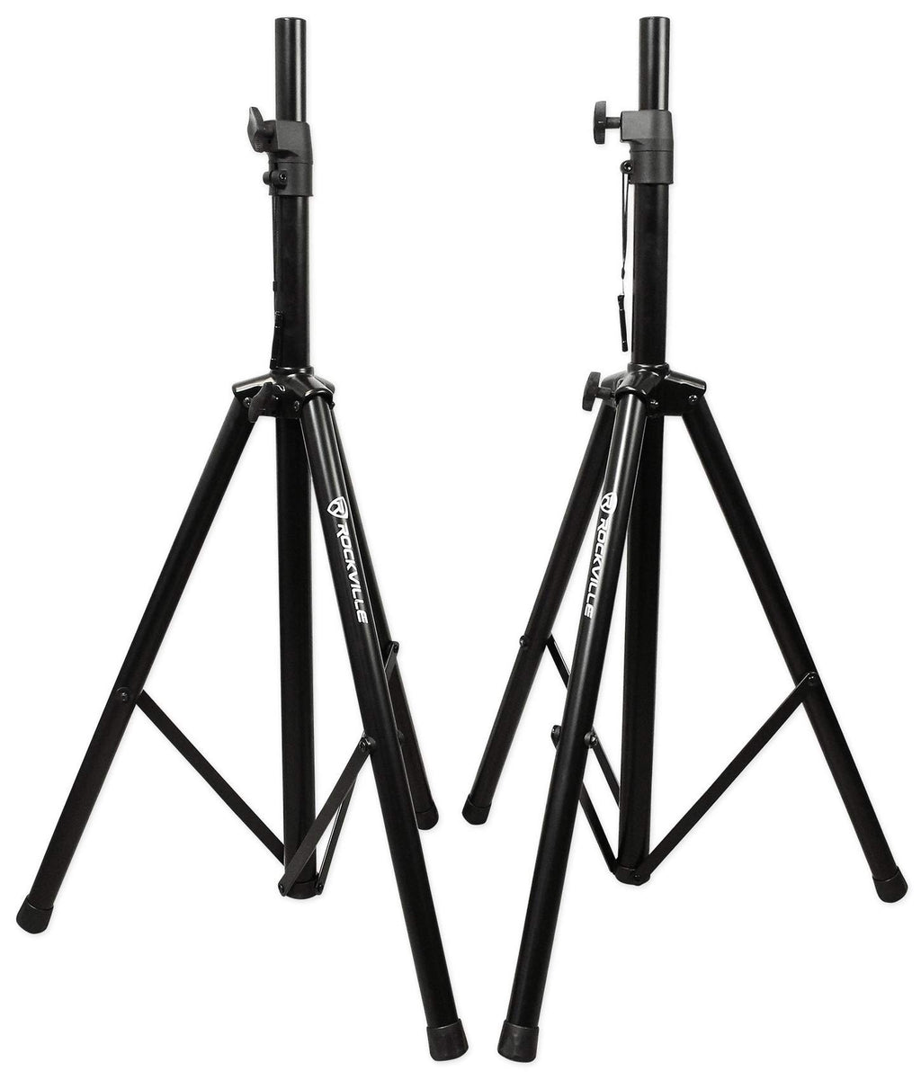 Black Tripod Speaker Stands Pair with Carrying Case C77821