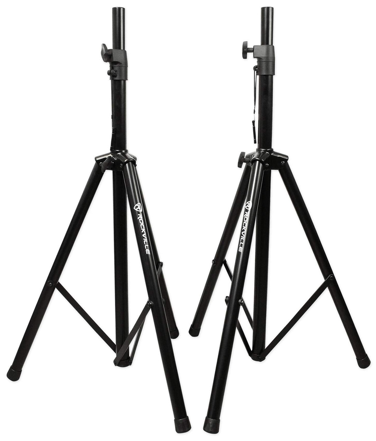 Black Tripod Speaker Stands Pair with Carrying Case C77821