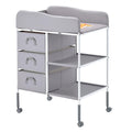 Adjustable Height Baby Changing Table with 3 Fabric Drawers A1233