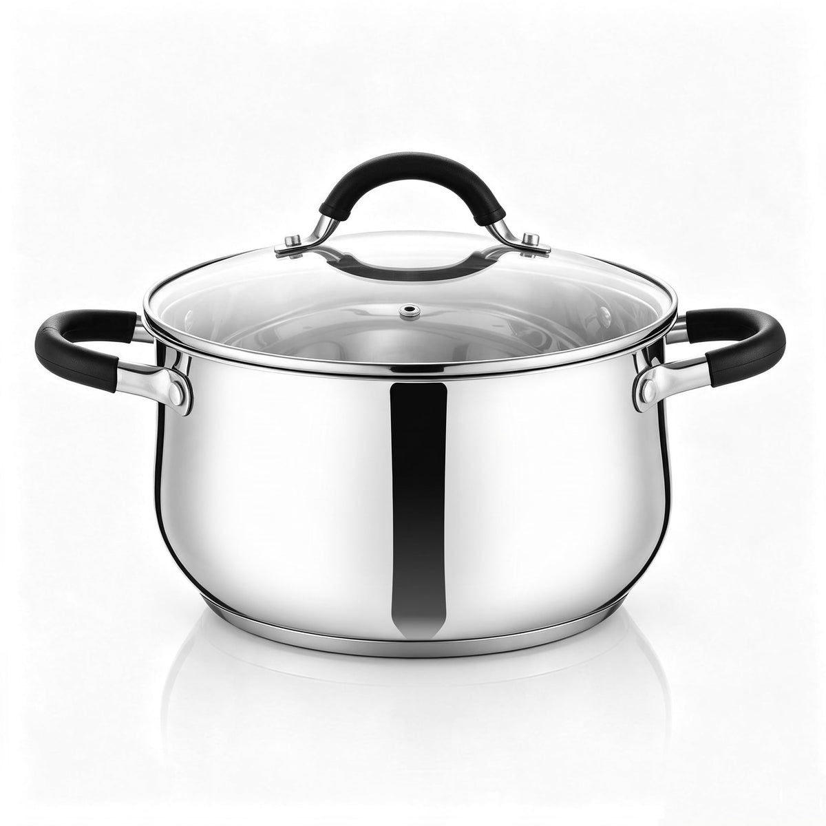 4 Quart Stainless Steel Stock Pot with Lid B1393