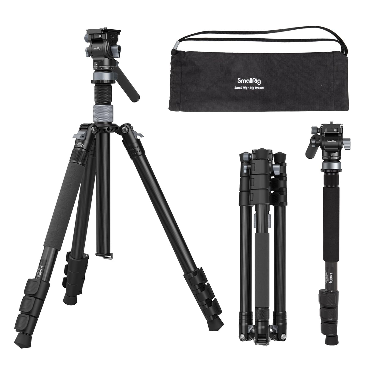 Carbon Fiber Video Travel Tripod L9839