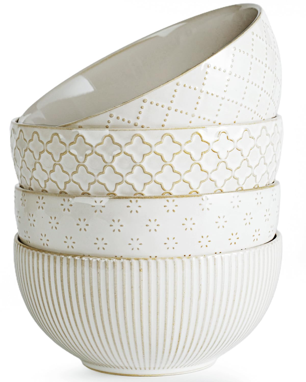 Ceramic Soup Bowls Set of 4 6.1 inch 30 oz W535720
