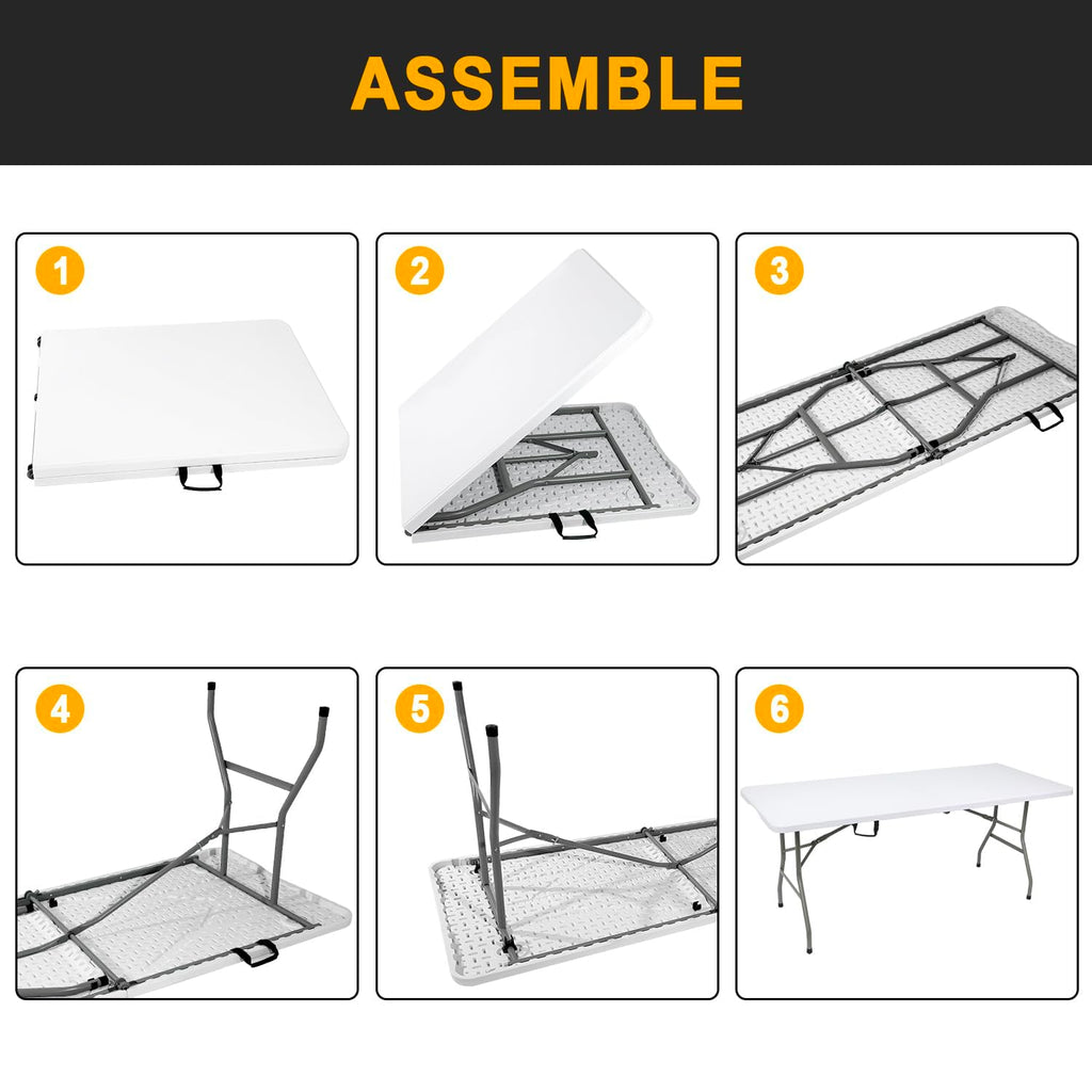 White Folding Table V515193
