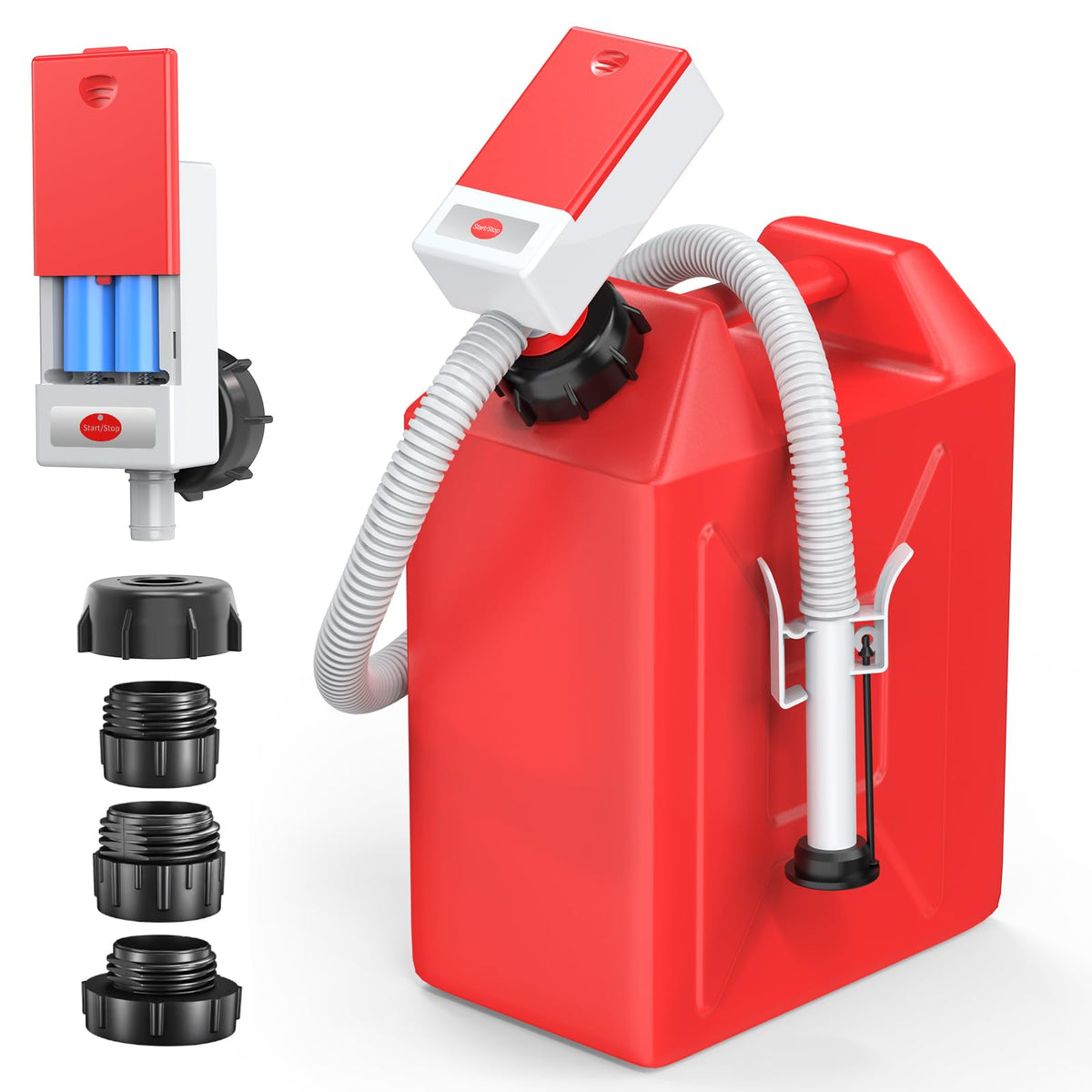 Portable Automatic Fuel Transfer Pump with Auto Stop Sensor and Hose T484771