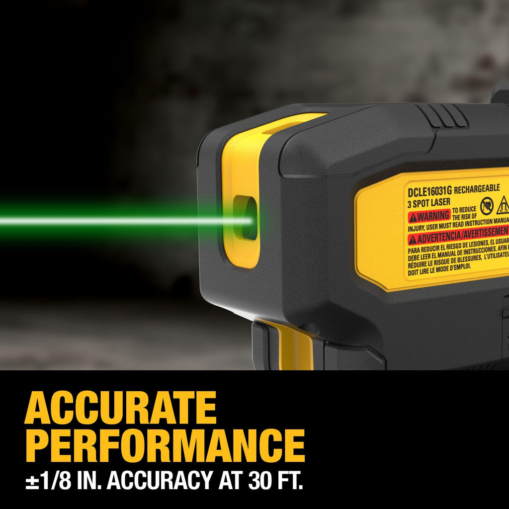 Green 3 Spot Self Leveling Laser Level Kit T5576
