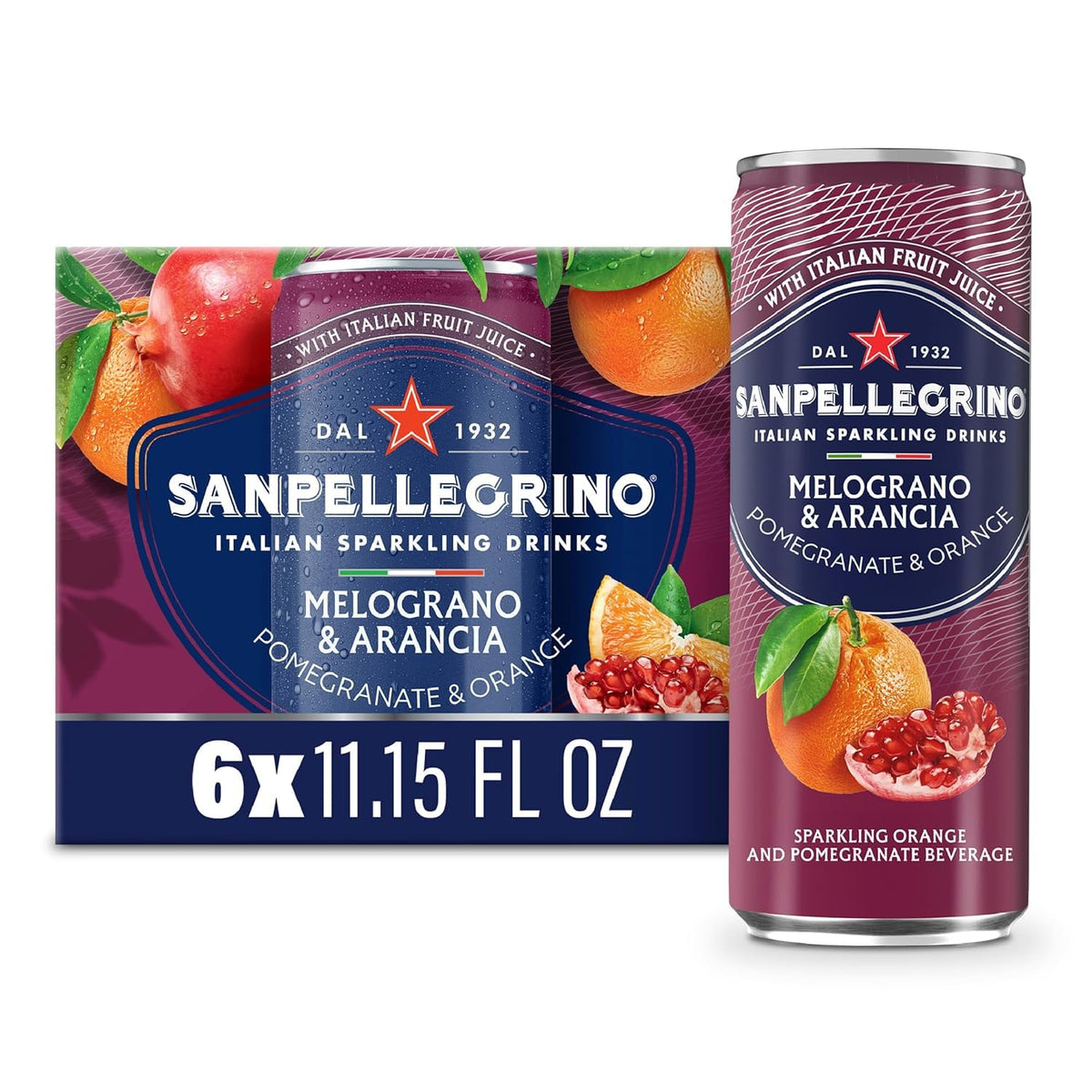 Sparkling Fruit Beverages Variety Pack, 11.15 fl oz Cans, 24 Pack U428809