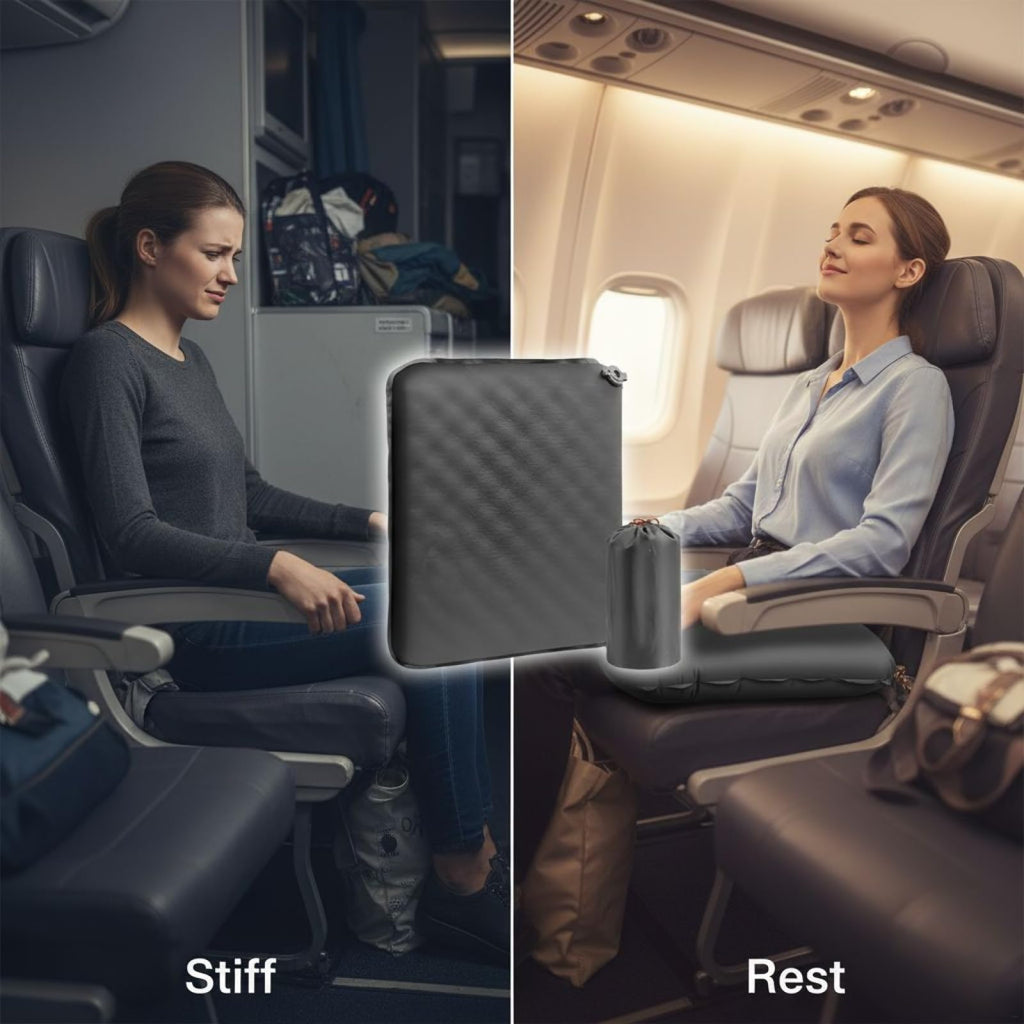 2 Pcs Inflatable Nylon TPU Seat Cushion S594625