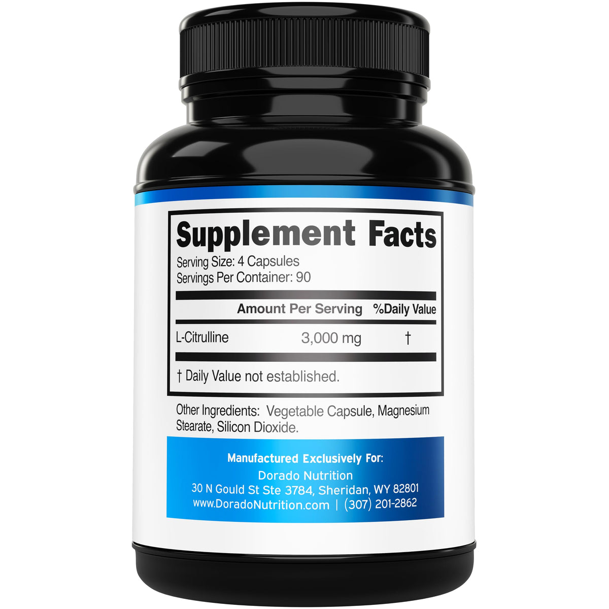 L Citrulline 3000mg 360 Capsules Vegan Non-GMO J5874