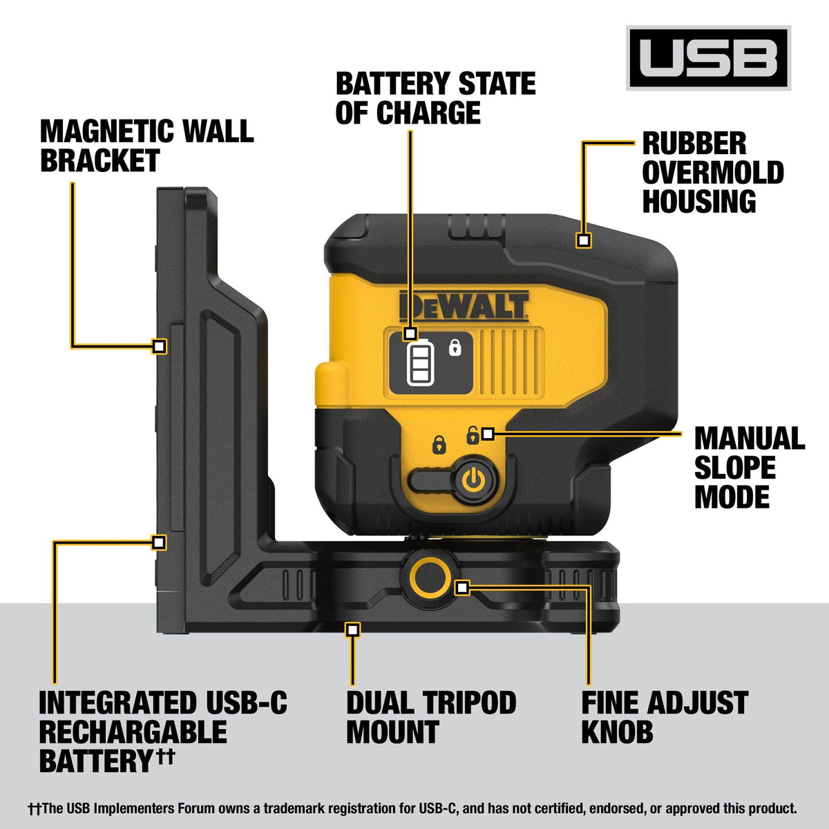 Green 3 Spot Self Leveling Laser Level Kit T5576