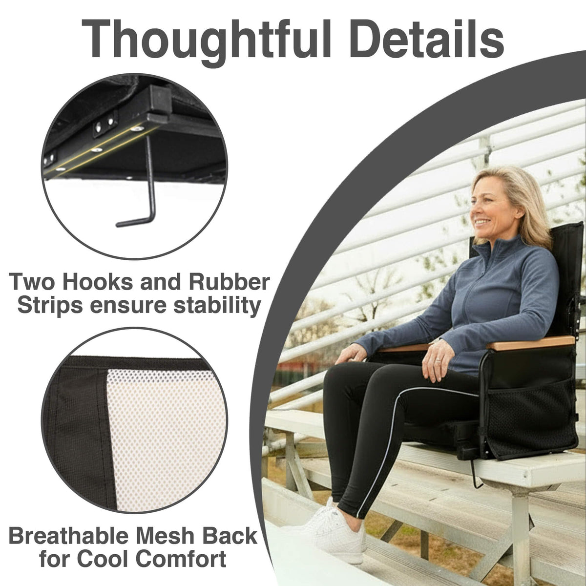 High Back Stadium Seats with Back Support F436