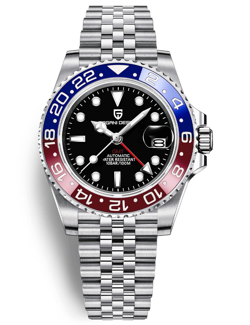 Automatic 40MM Date 100M Waterproof Stainless Steel Sapphire Glass Men Watch D77662