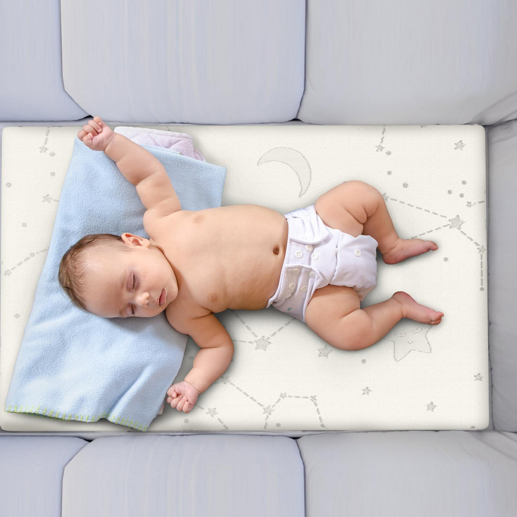 Bamboo Breathable 38x26 Waterproof Baby Mattress Topper with Strap H926776