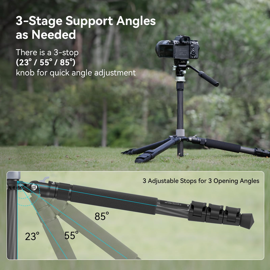 Carbon Fiber Video Travel Tripod L9839