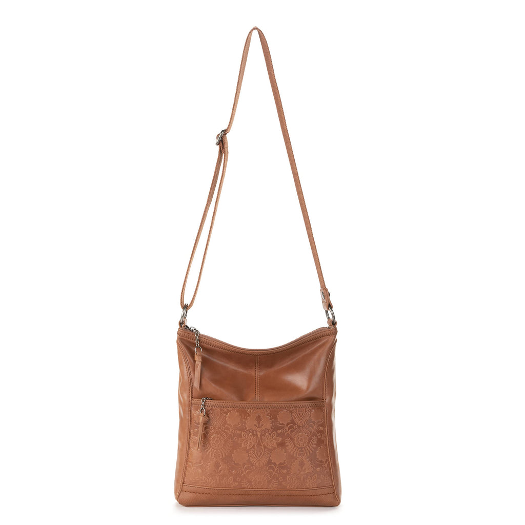 Leather Crossbody Purse with Zipper Closure K259