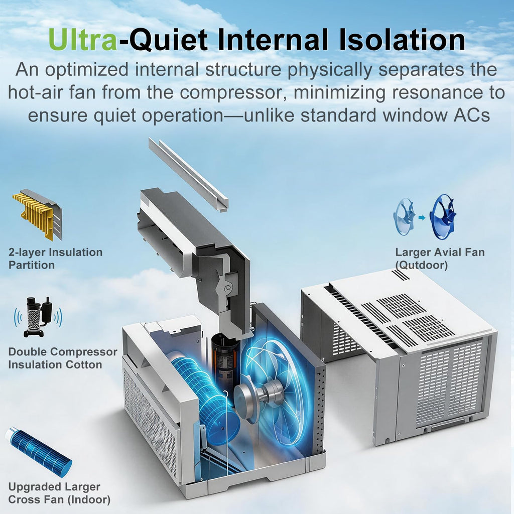 WiFi Enabled 10,000 BTU Smart Inverter Window Air Conditioner E53583