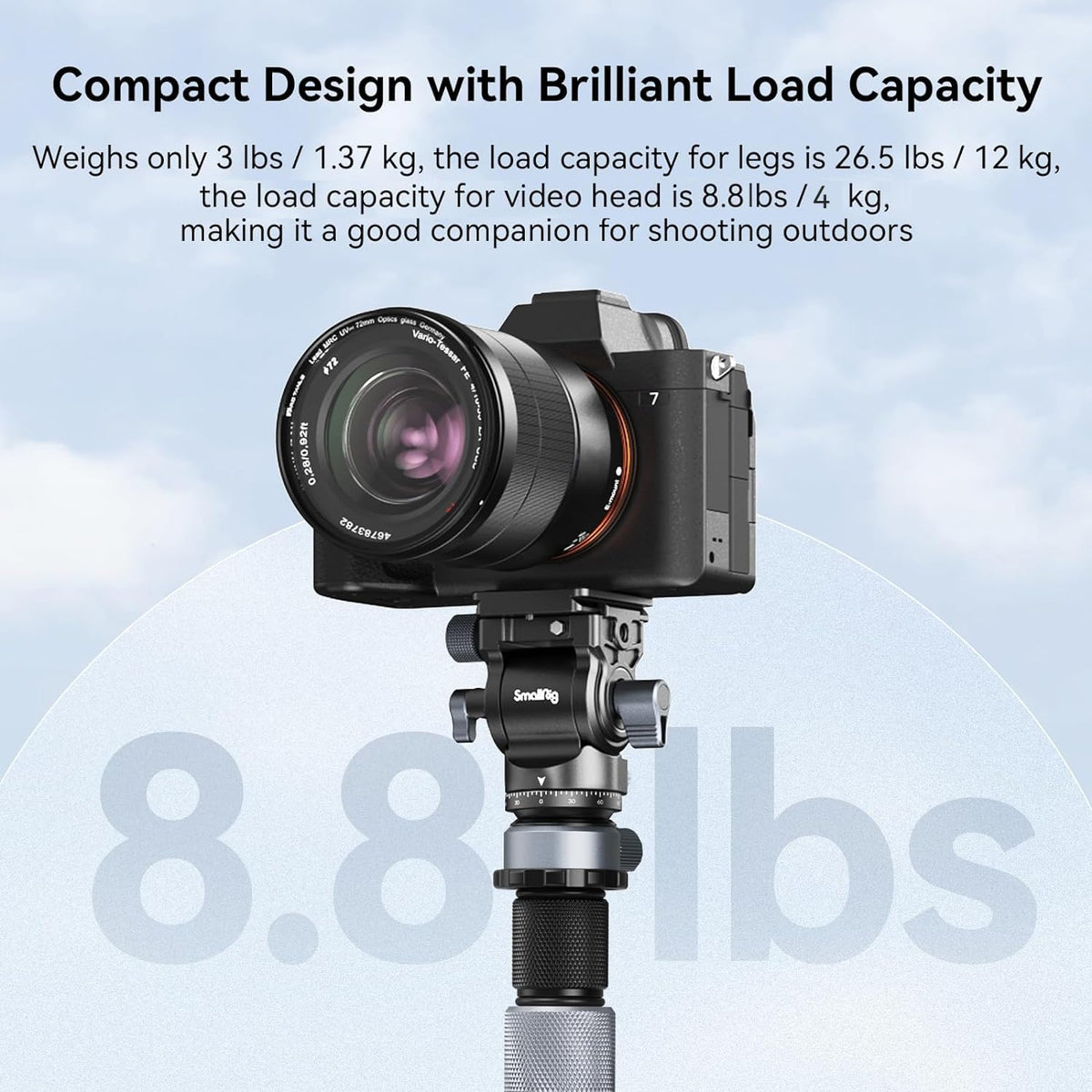 Carbon Fiber Video Travel Tripod L9839