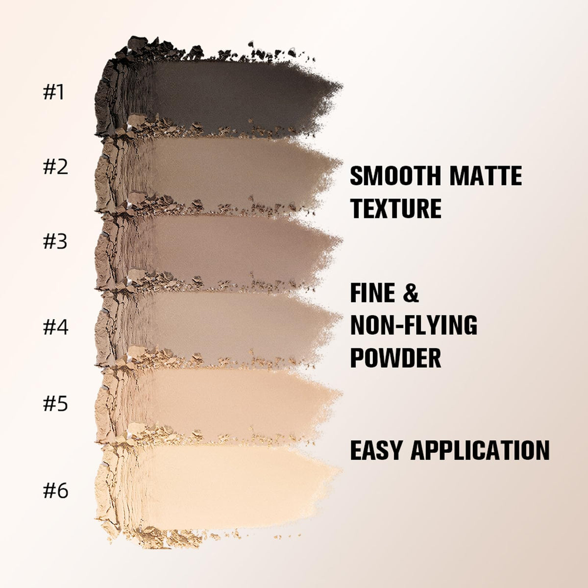 6 Color Matte Neutral Eyeshadow Palette N566
