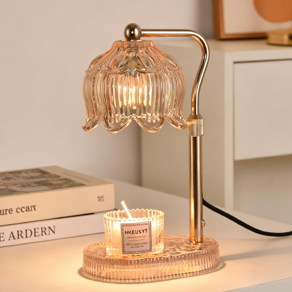 Amber Dimmable Height Adjustable Candle Warmer Lamp E765917