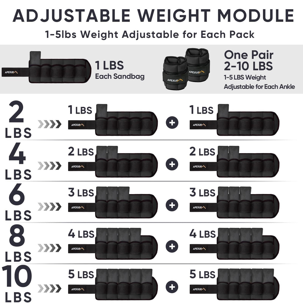 Adjustable Ankle Weights A9733