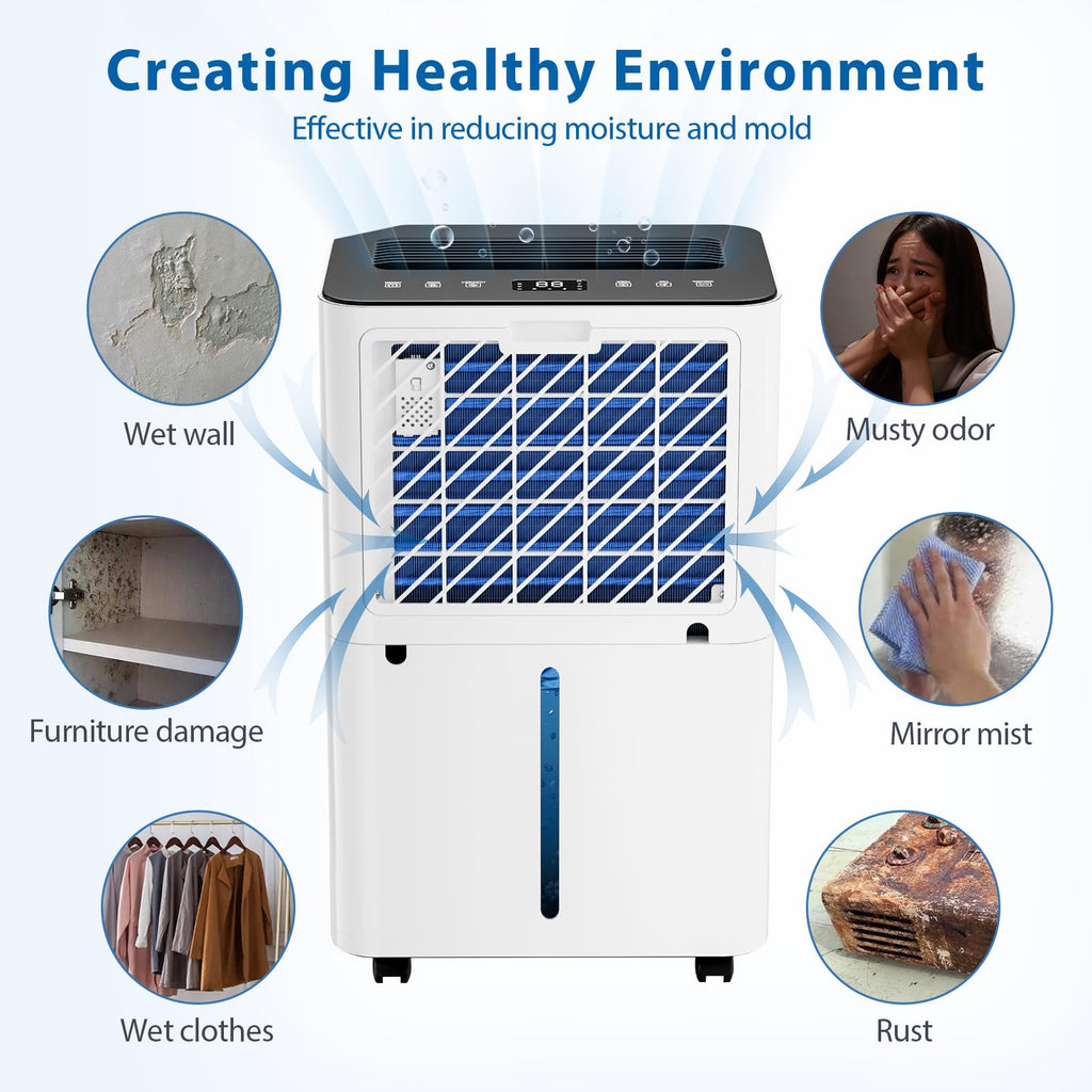 4,500 Sq. Ft. 50 Pint Dehumidifier with Auto or Manual Drainage M680