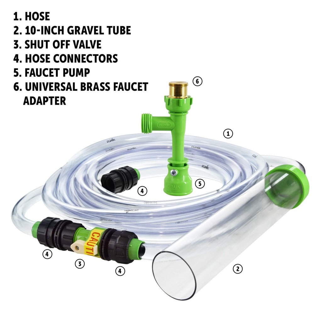 Aquarium Maintenance System, Gravel Cleaner and Water Changer, 25 Foot P725
