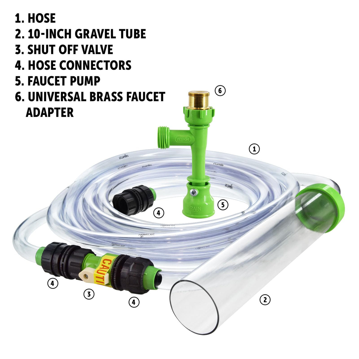 Aquarium Maintenance System, Gravel Cleaner and Water Changer, 25 Foot P725